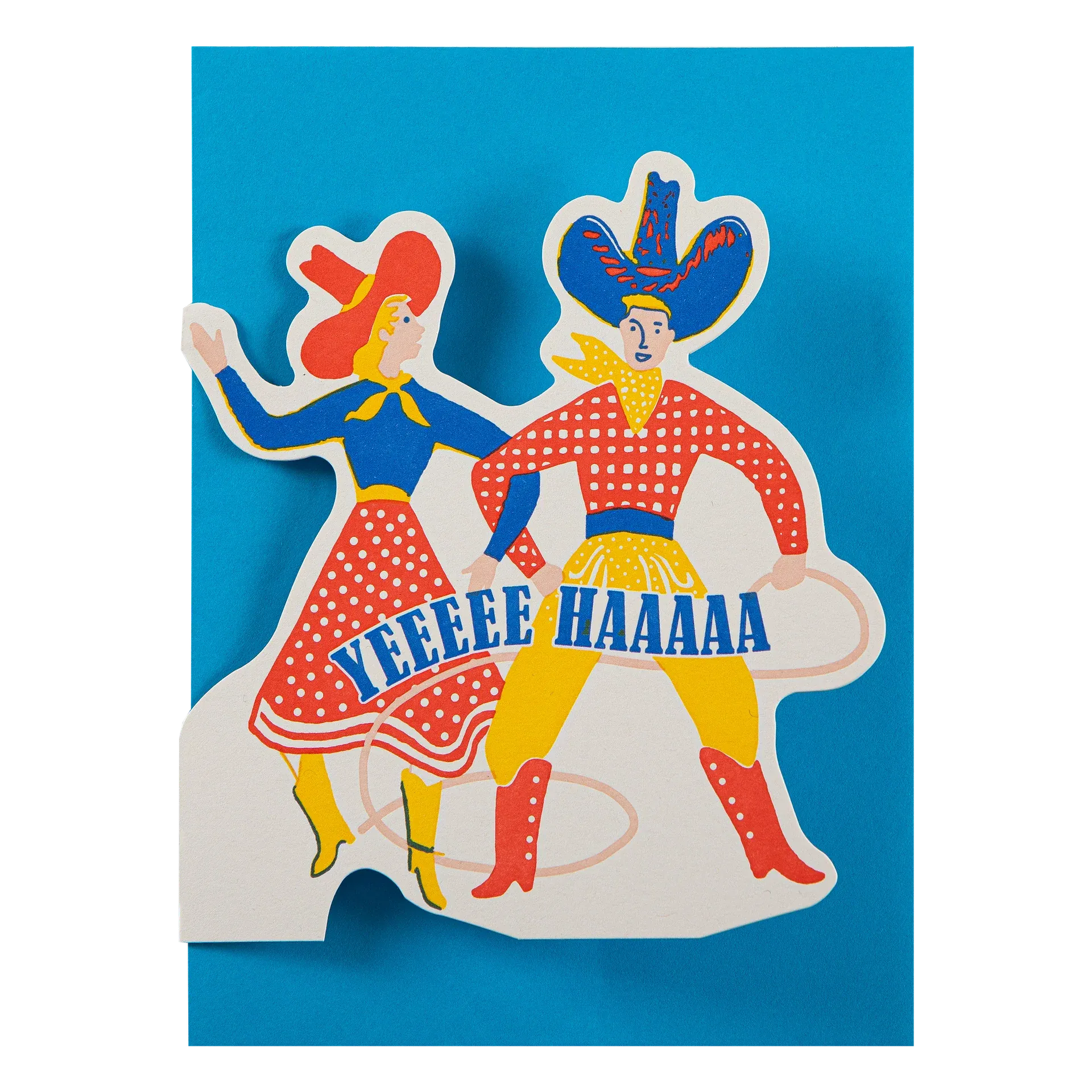 Cut-Out Card YeeHaa Couple