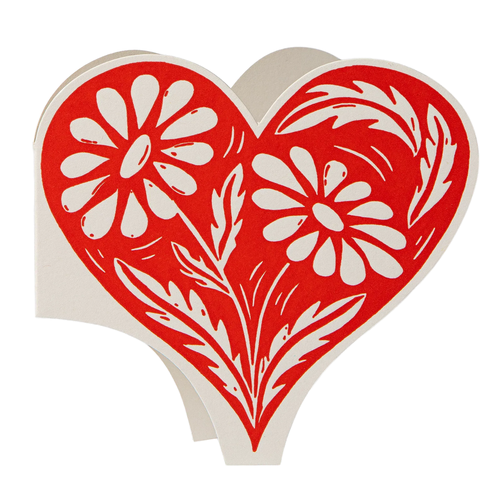 Cut-Out Card Botanical Heart