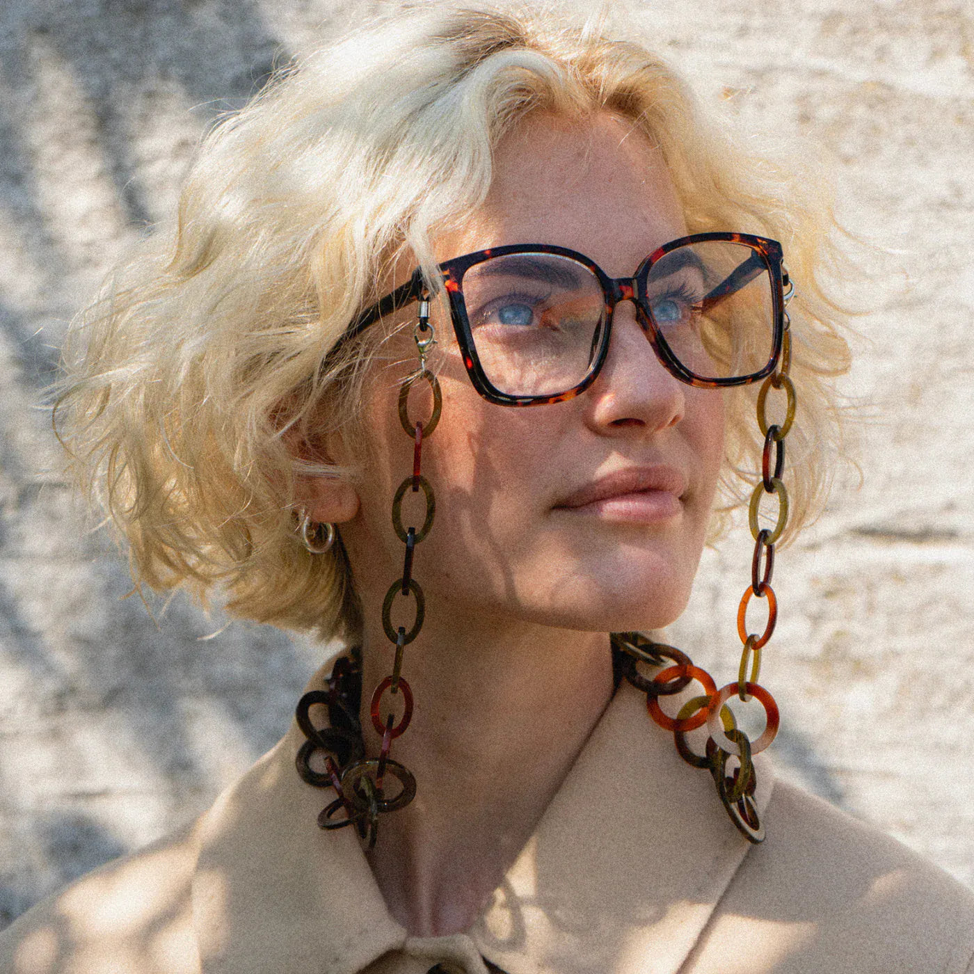 Chunky Glasses Chain Earthy Mix