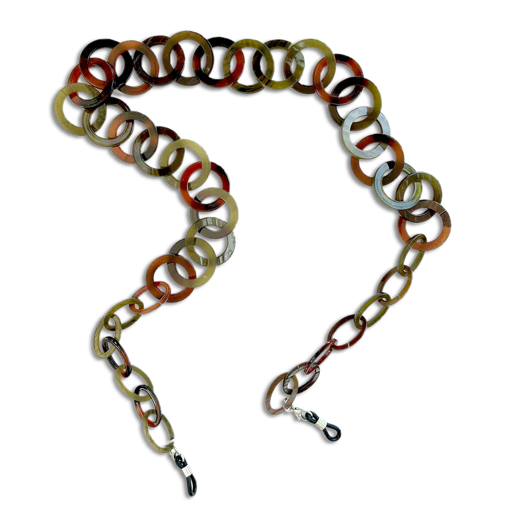 Chunky Glasses Chain Earthy Mix