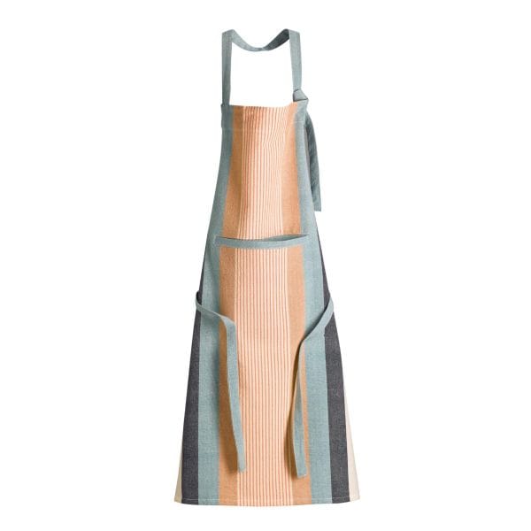 Yuna Recycled Cotton Apron With Pocket Azure