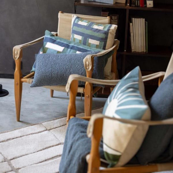 Taho Printed Recycled Linen & Cotton Cushion