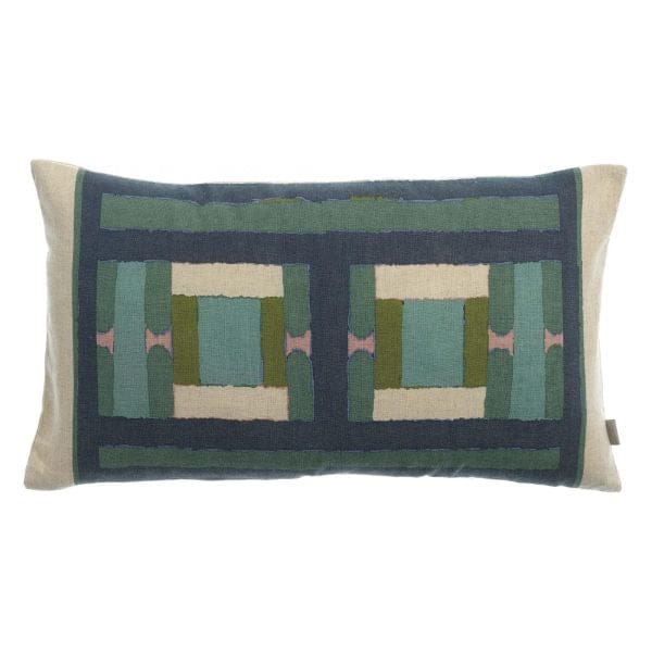 Taho Printed Recycled Linen & Cotton Cushion 30x50