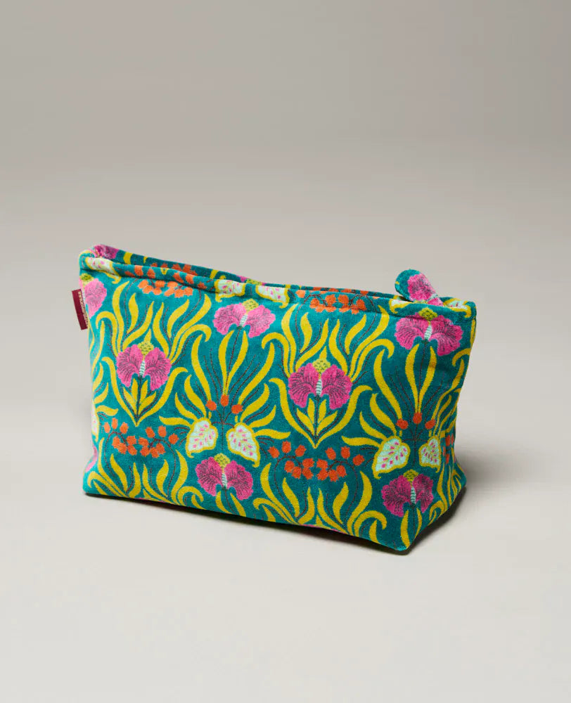 Large Velvet Washbag Muguet Bayou