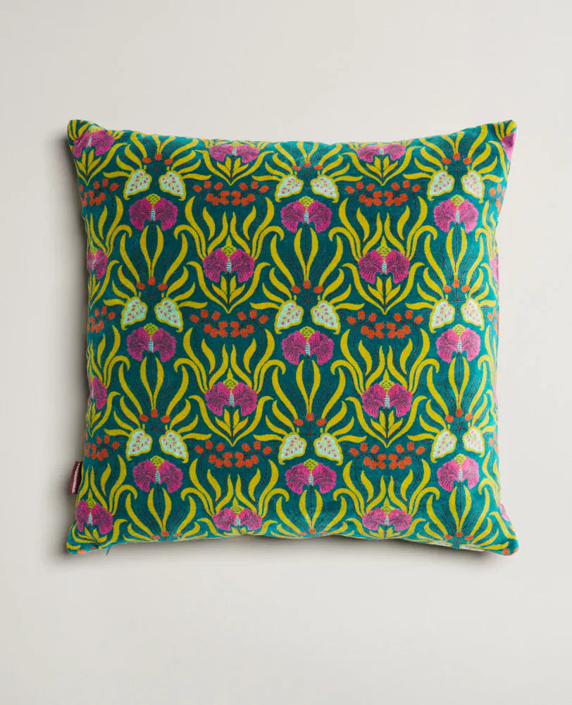 Velvet Cushion 45x45cm, Muguet Bayou