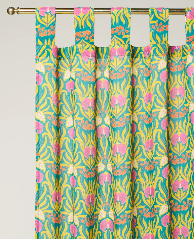 Cotton Voile Curtain Panel 260x110cm, Muguet Bayou
