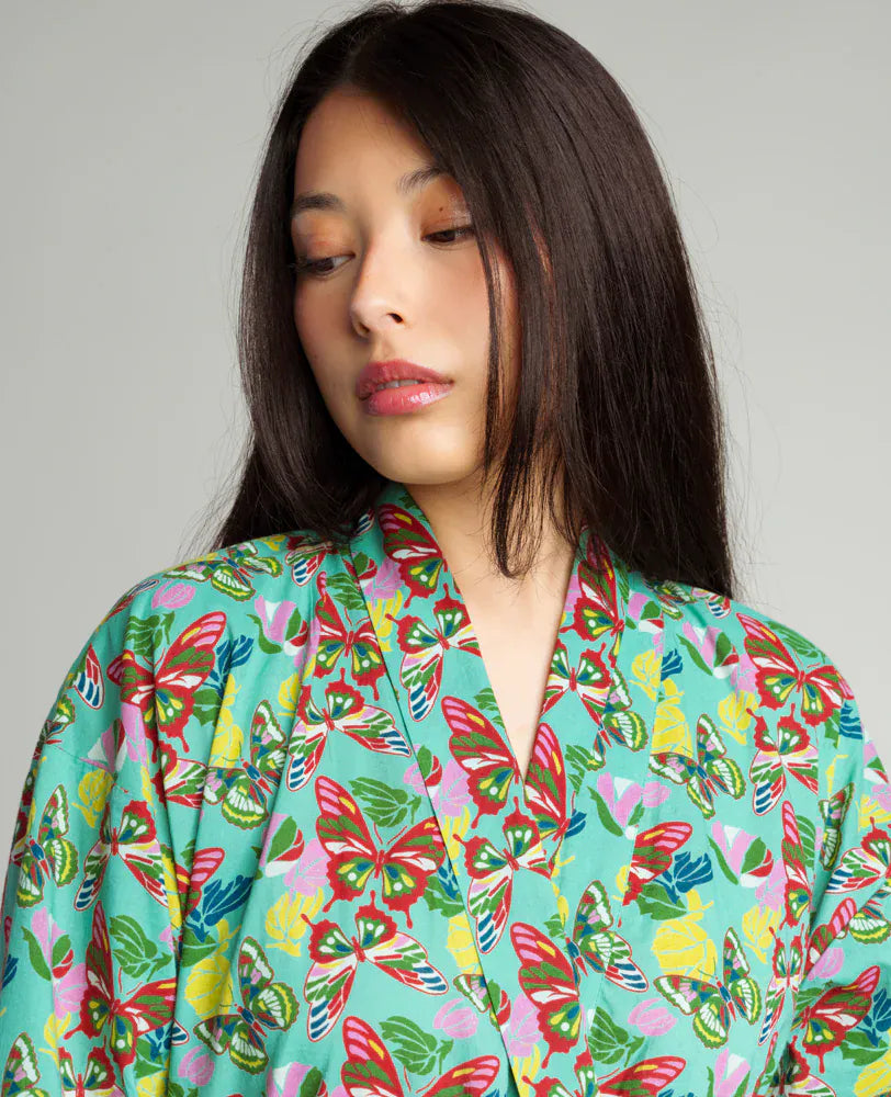 Long Cotton Dressing Gown, Holy Bisquay