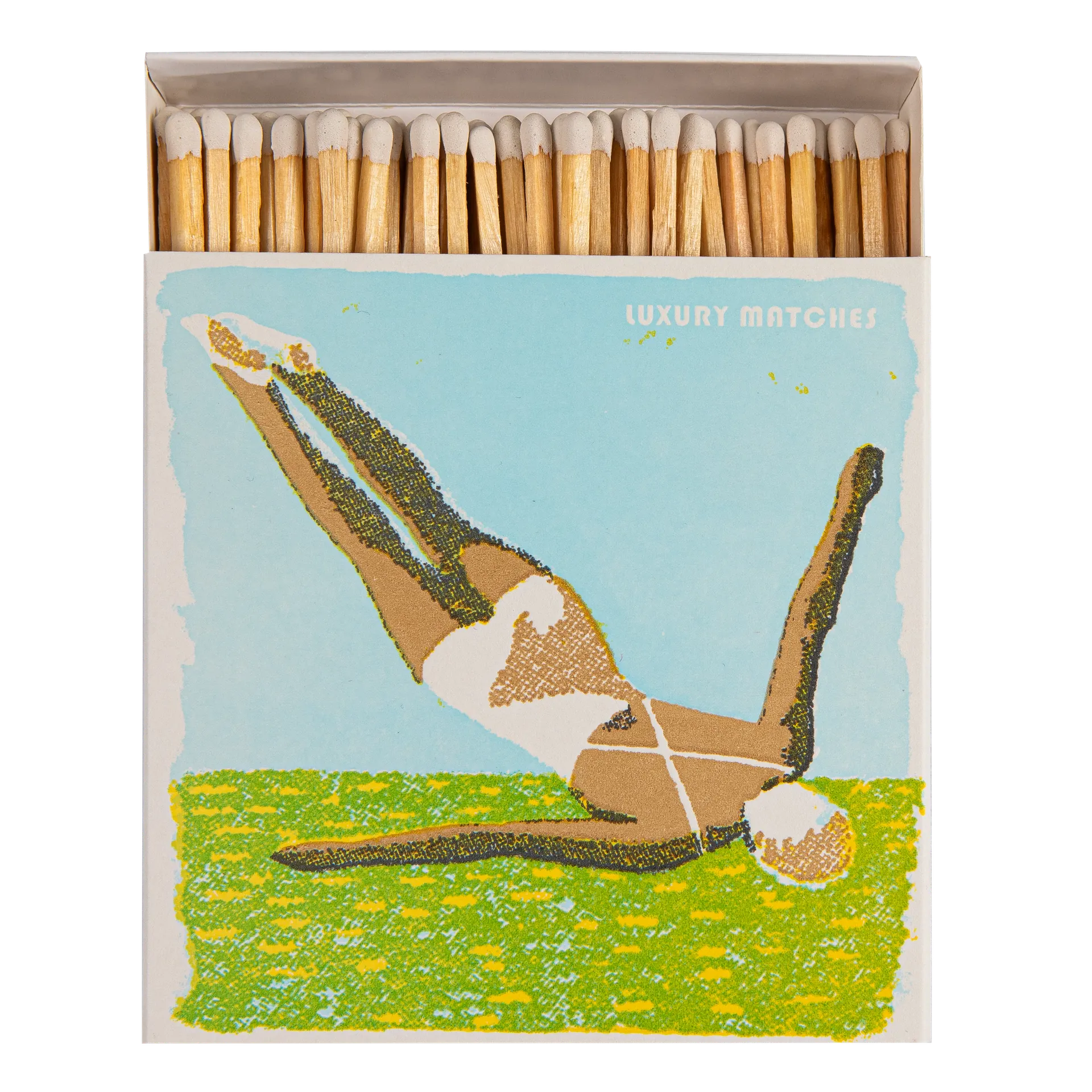 Square Luxury Match Box The Diver