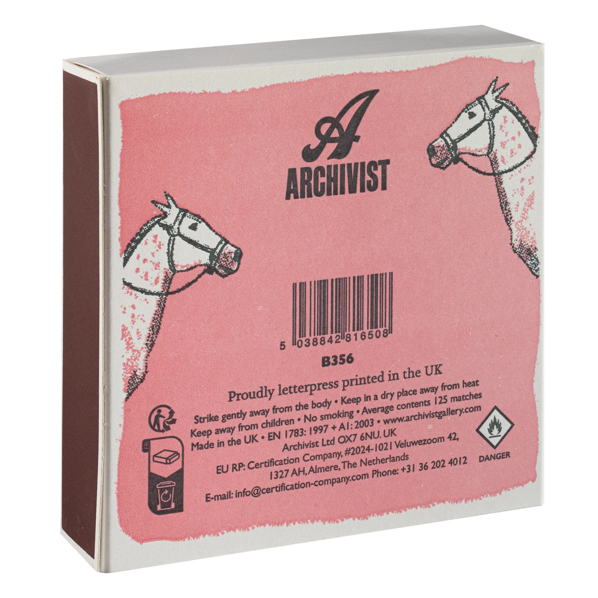 Square Luxury Match Box Pink Cowboy