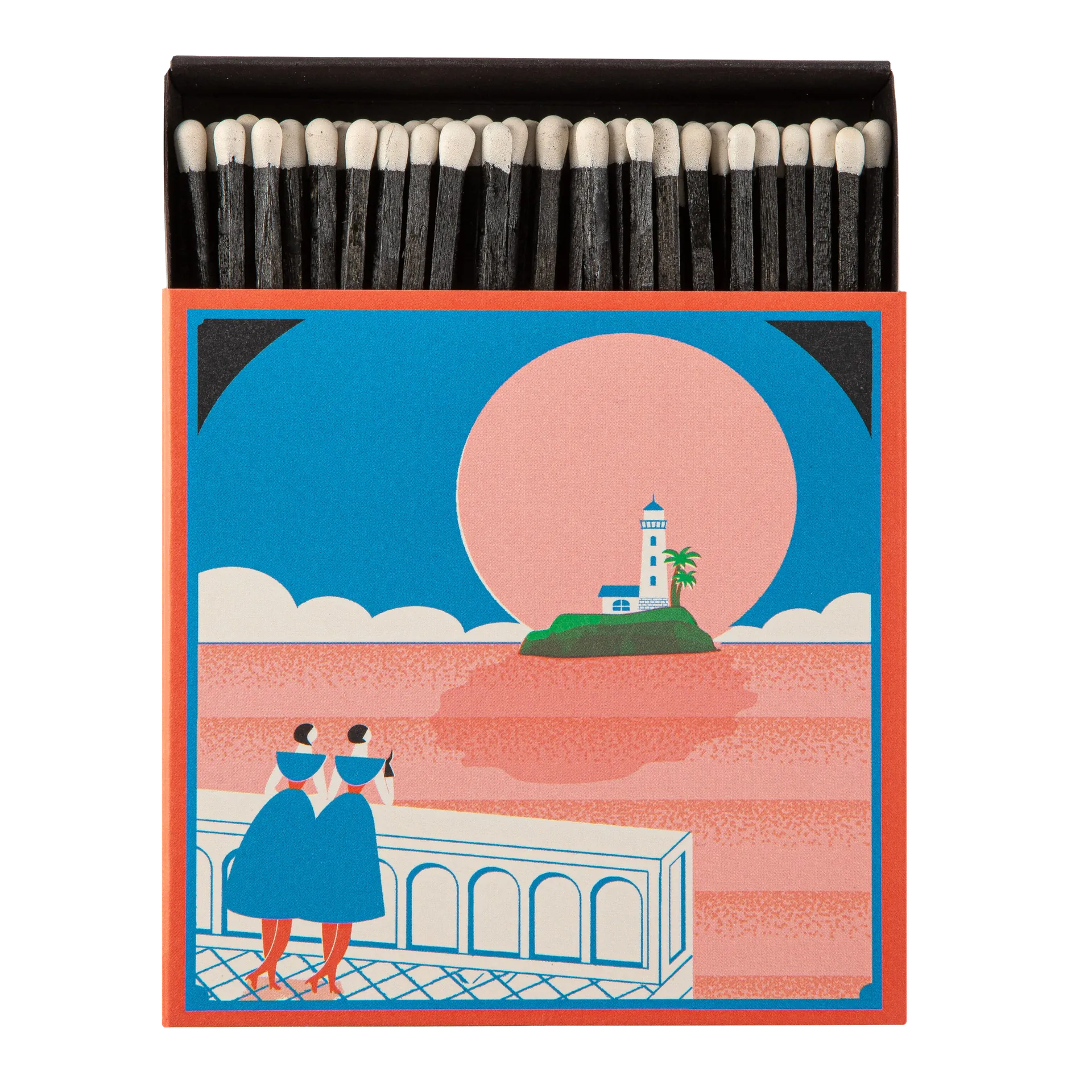 Square Luxury Match Box Lighthouse View