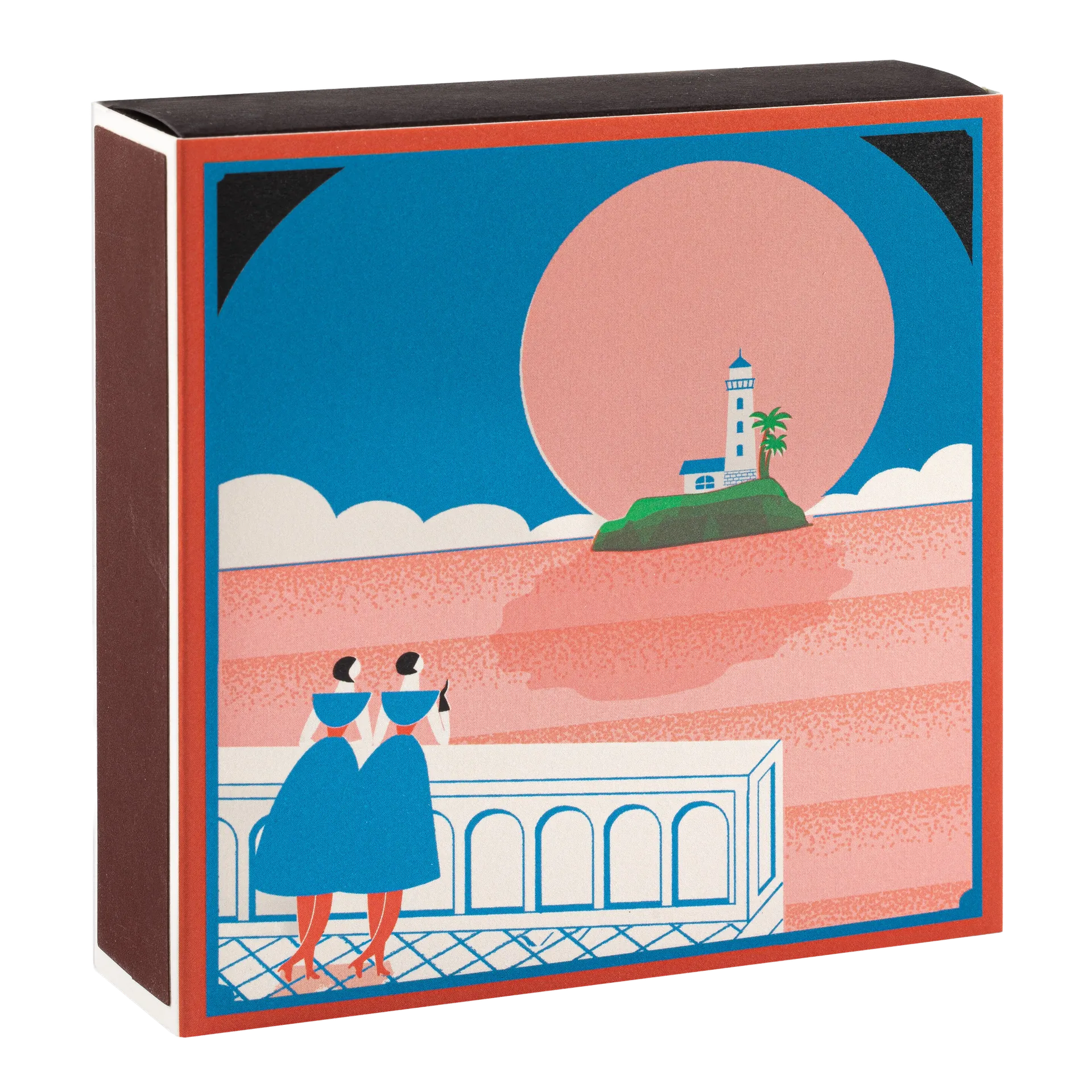 Square Luxury Match Box Lighthouse View