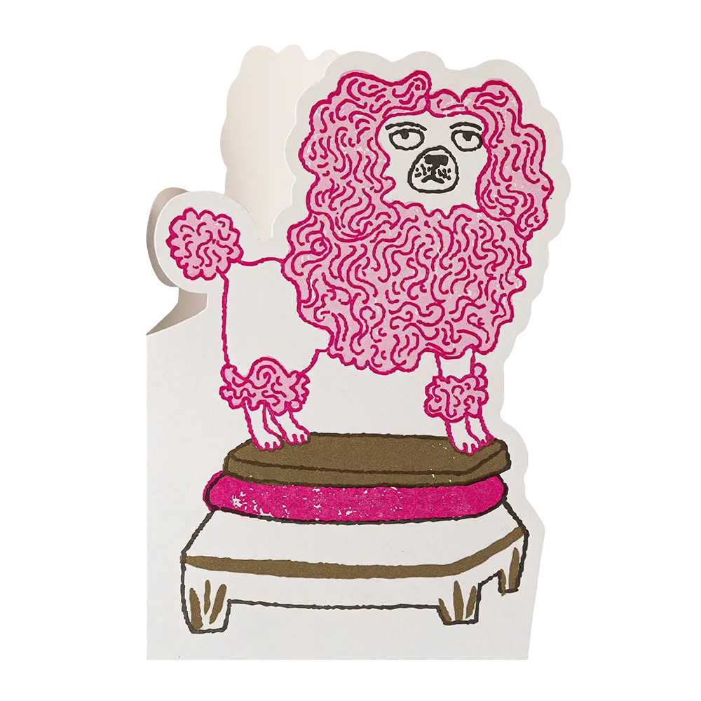 Cut-Out Card Poodle