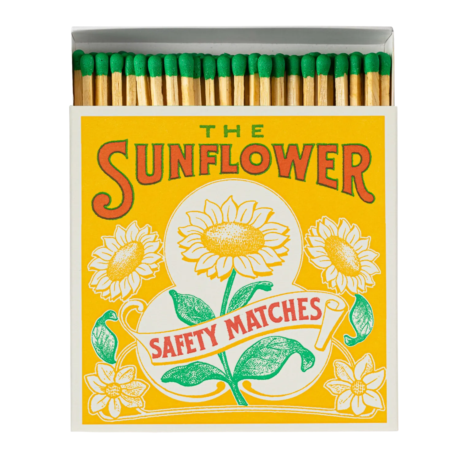 Square Luxury Match Box The Sunflower