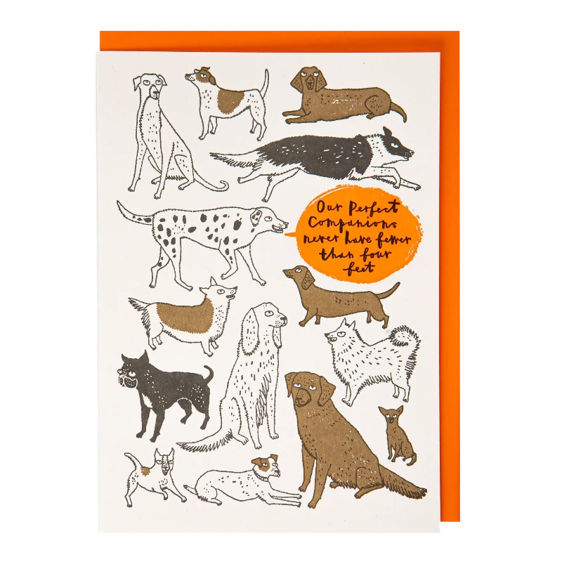 Letterpress Card Perfect Companions