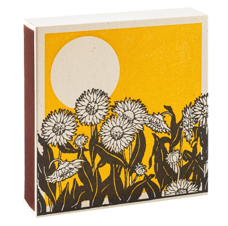 Square Luxury Match Box Sunflower Fields