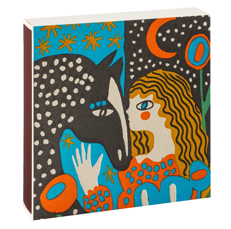 Square Luxury Match Box Heart Horse