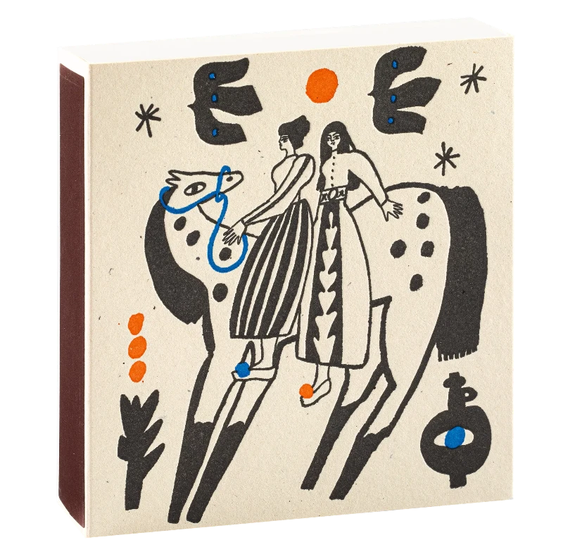 Square Luxury Match Box Black Sisterhood