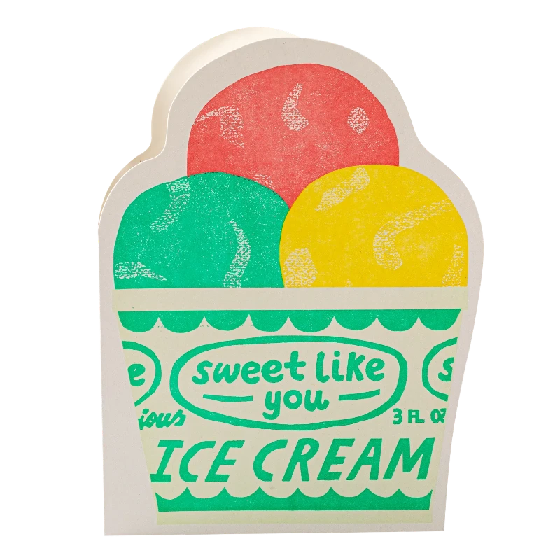 Cut-Out Card Ice Cream Pot