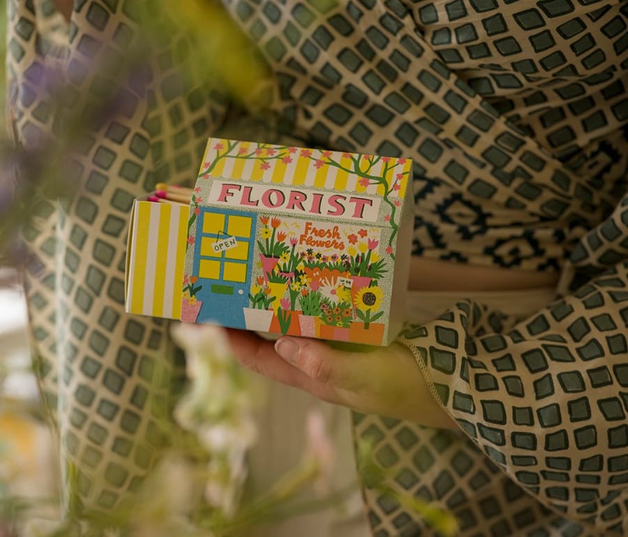 Florist House-Shaped Matchbox