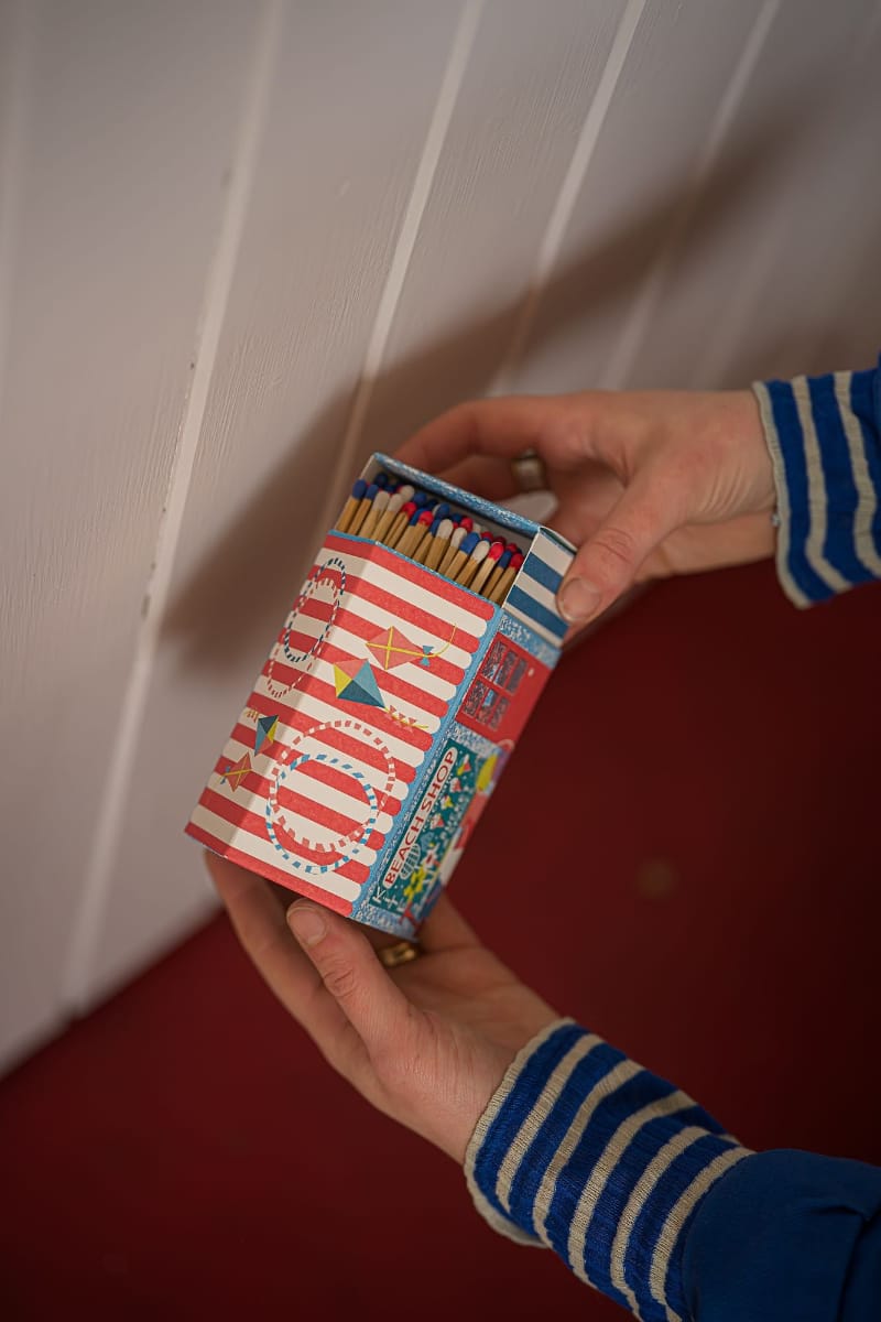 Beach Shop House-Shaped Matchbox