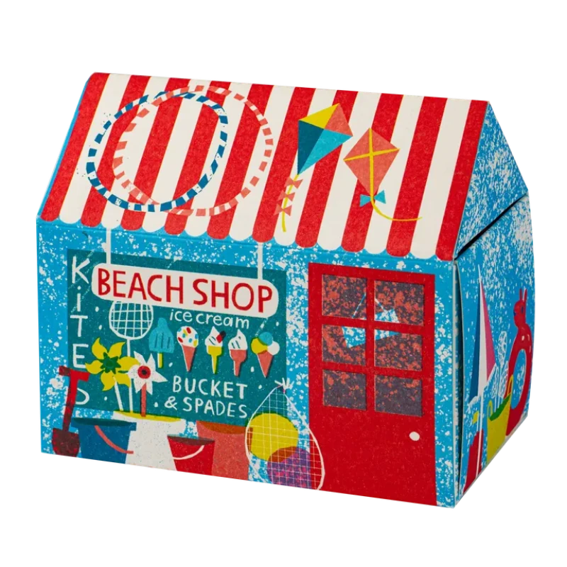 Beach Shop House-Shaped Matchbox