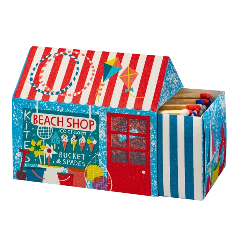 Beach Shop House-Shaped Matchbox