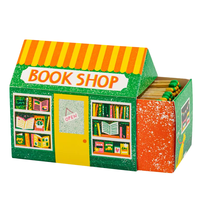 Bookshop House-Shaped Matchbox