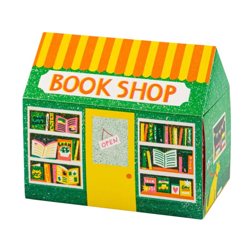 Bookshop House-Shaped Matchbox
