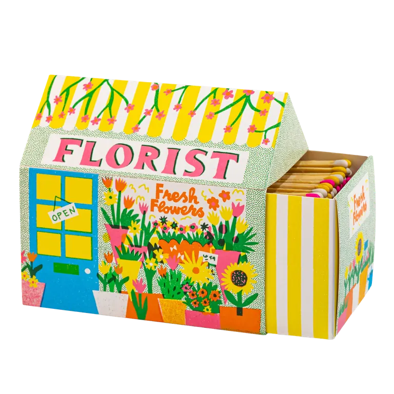 Florist House-Shaped Matchbox