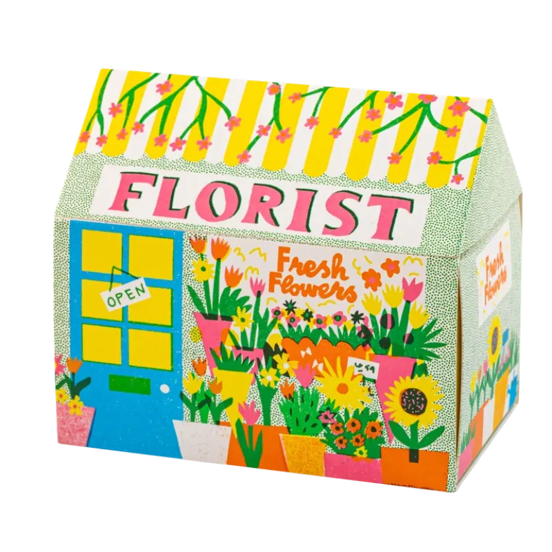 Florist House-Shaped Matchbox
