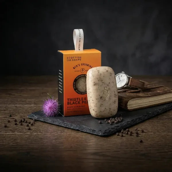Thistle & Black Pepper Exfoliating Body Scrub Bar 150g