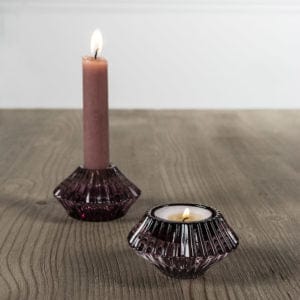 Duo Glass Candleholder