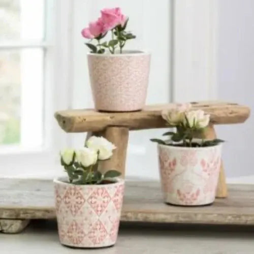 Mini Old Dutch Flower Pot Rose Pink