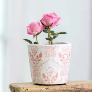 Mini Old Dutch Flower Pot Rose Pink