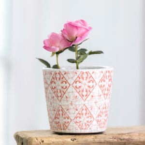 Mini Old Dutch Flower Pot Rose Pink