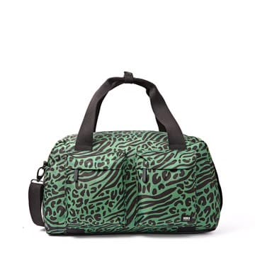 Roka Gatwick Recycled Canvas Travel Bag, Mixed Animal Print in Artichoke 
