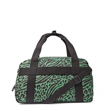 Roka Gatwick Recycled Canvas Travel Bag, Mixed Animal Print in Artichoke 