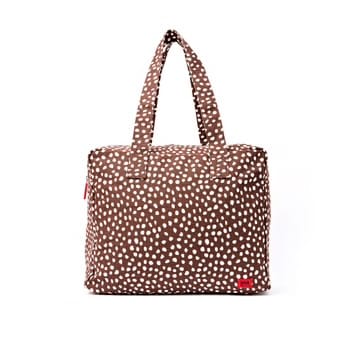Roka Sloane Shoulder Bag Brown Dot 