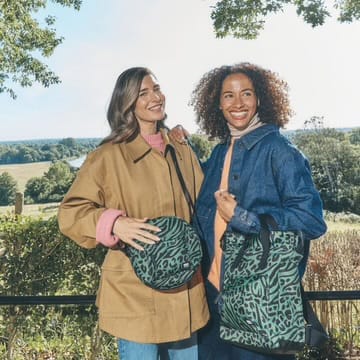 Roka Bantry Mixed Animal Print Artichoke Recycled Canvas Small Rucksack
