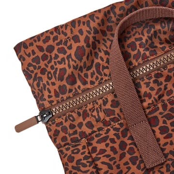 Roka Canfield Mini Leopard Recycled Canvas Medium Rucksack