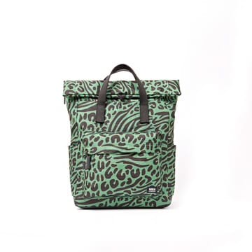 Roka Mixed Animal Artichoke Recycled Canvas Medium Rucksack