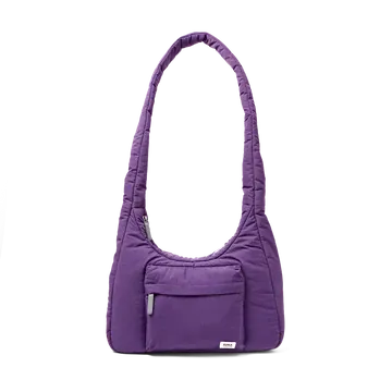 Roka Belsize Puffy Shoulder Bag, Medium Gothic Grape