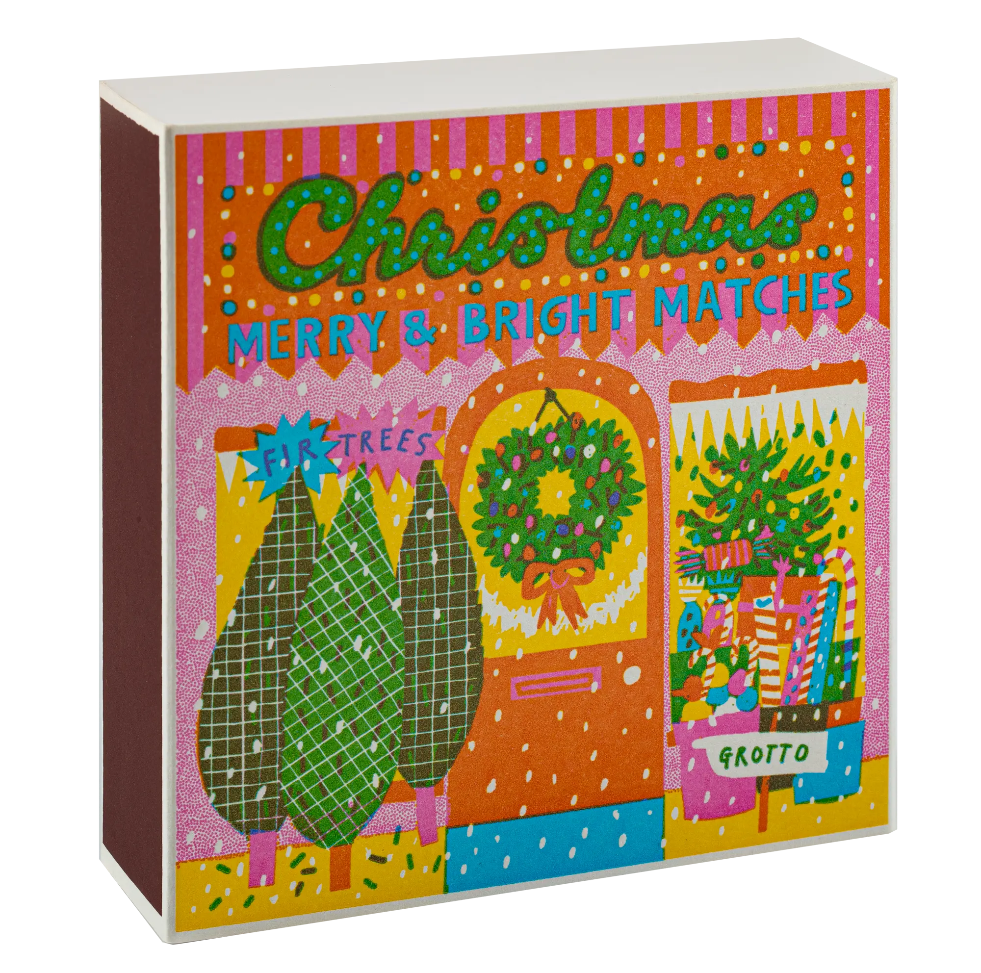 Square Luxury Match Box Christmas Supplies