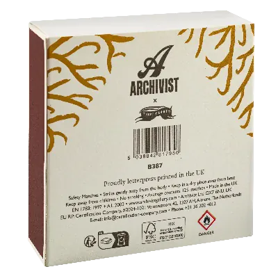 Square Luxury Match Box Reindeer