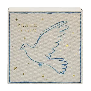Square Luxury Match Box Peace Dove