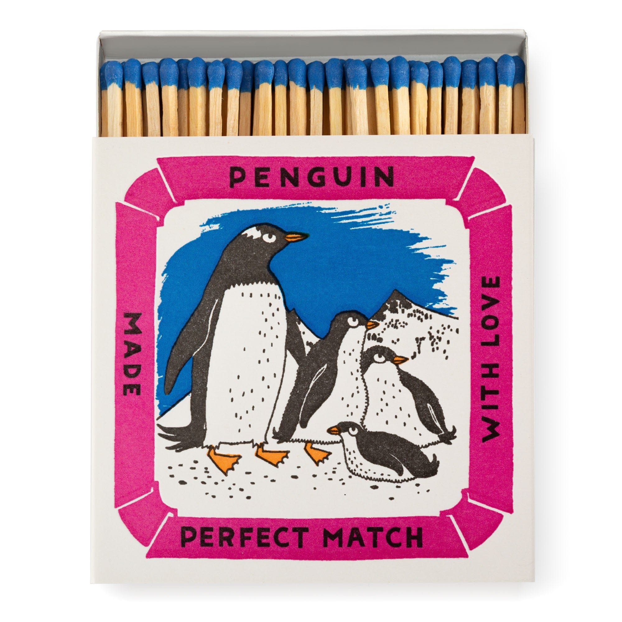 Square Luxury Match Box Penguins