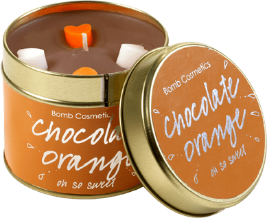 Chocolate Orange Scented Tinned Candle