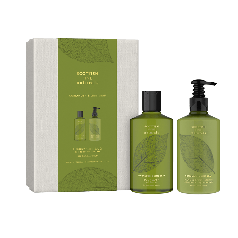 Scottish Fine Naturals Coriander & Lime Luxury Gift Duo