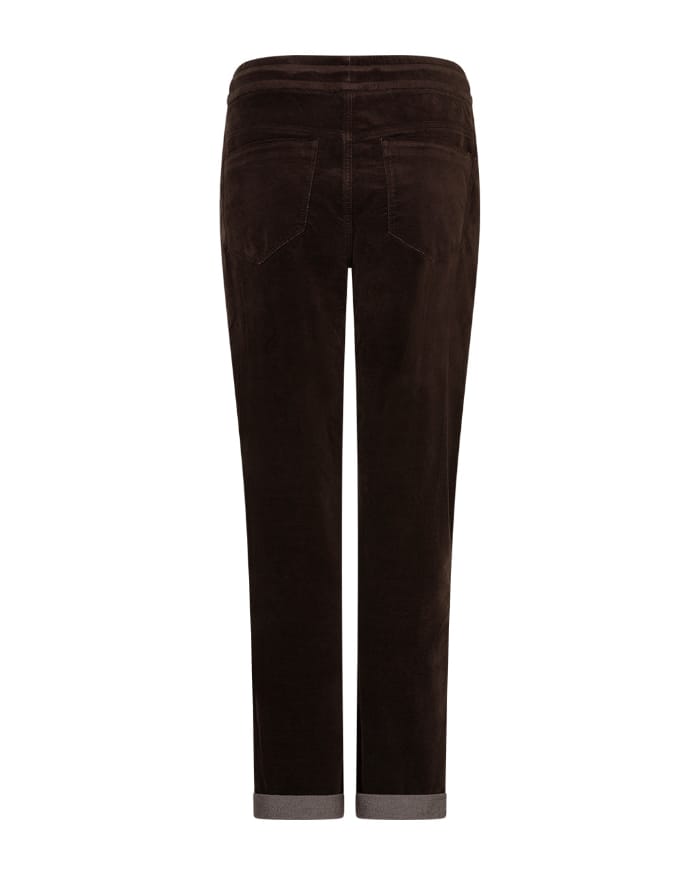 Red Button Stella Velvet Trousers, Espresso