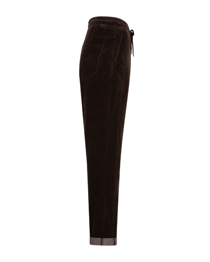 Red Button Stella Velvet Trousers, Espresso